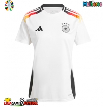Camisa de Futebol Alemanha Equipamento Principal Mulheres Europeu 2024 Manga Curta